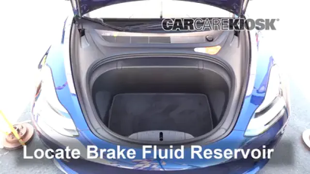 2018 Tesla 3 Electric Liquide de frein Ajouter du liquide